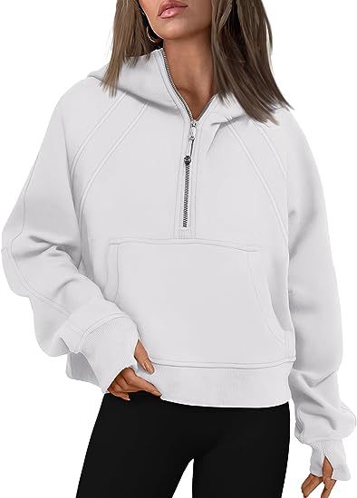 J Adore L Amour Cotton Pocketed Half Zip Pullover Ins Street