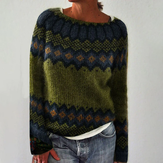 Zrelaksowany i stylowy sweter zimowy Cassandra |